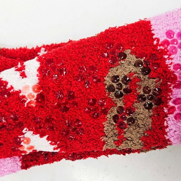 Women Fuzzy Slipper Socks Soft Cozy Non-Slip House Grips Socks, Size 9-11 6-Pack - Picture 2 of 4